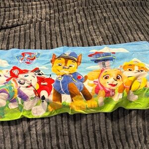 Paw Patrol Colorful Kids Towel with Blue and Green